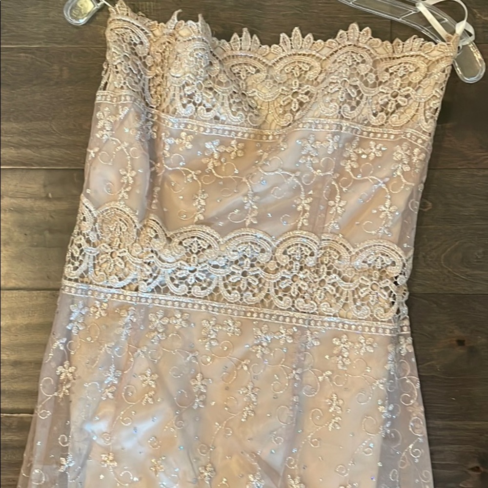 Gold shimmery dress